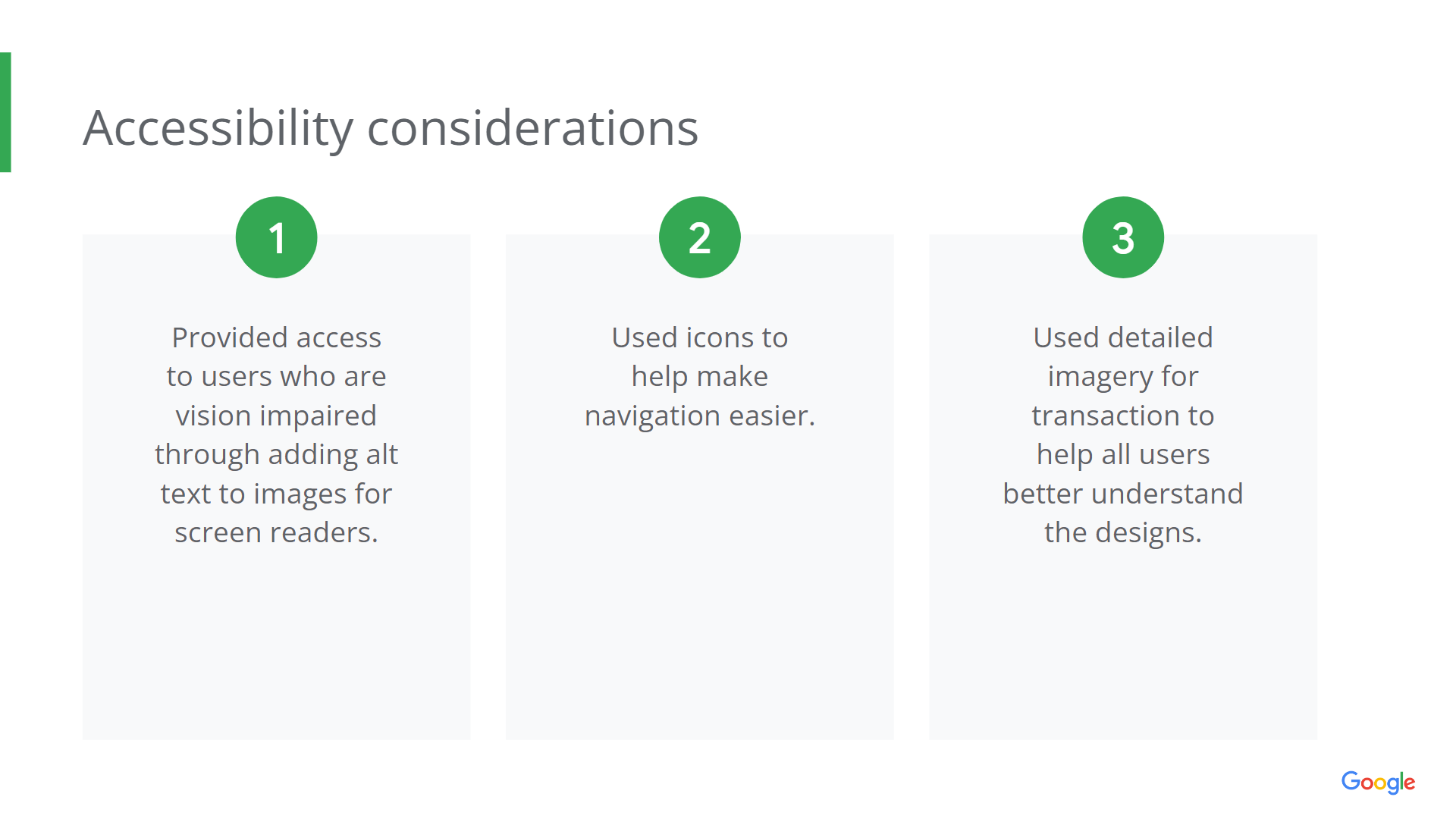 accessibility considerations