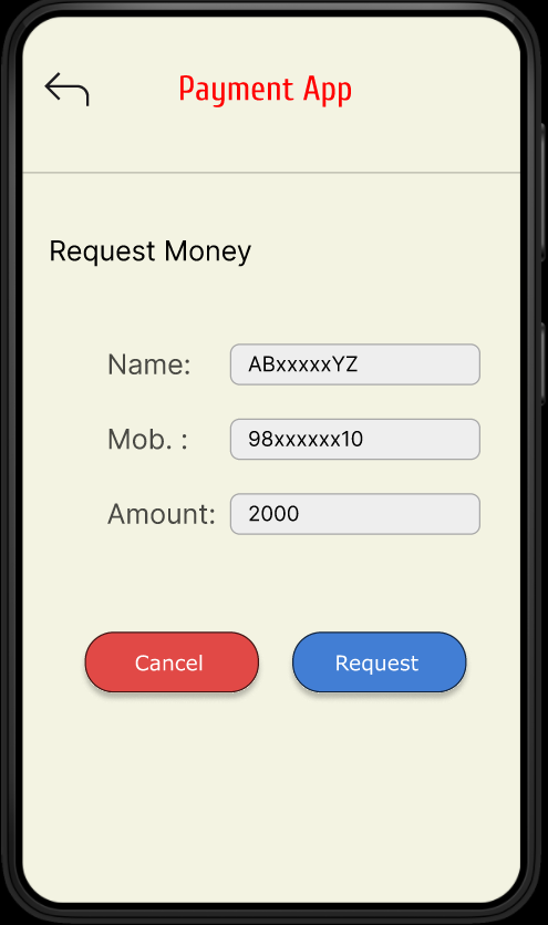 request money Mockup